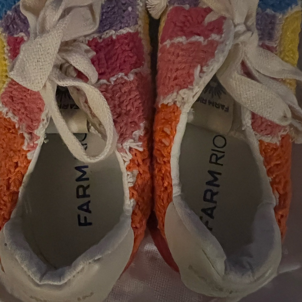 Farm Rio Sunset Crochet Platform Sneakers - Picture 5 of 6